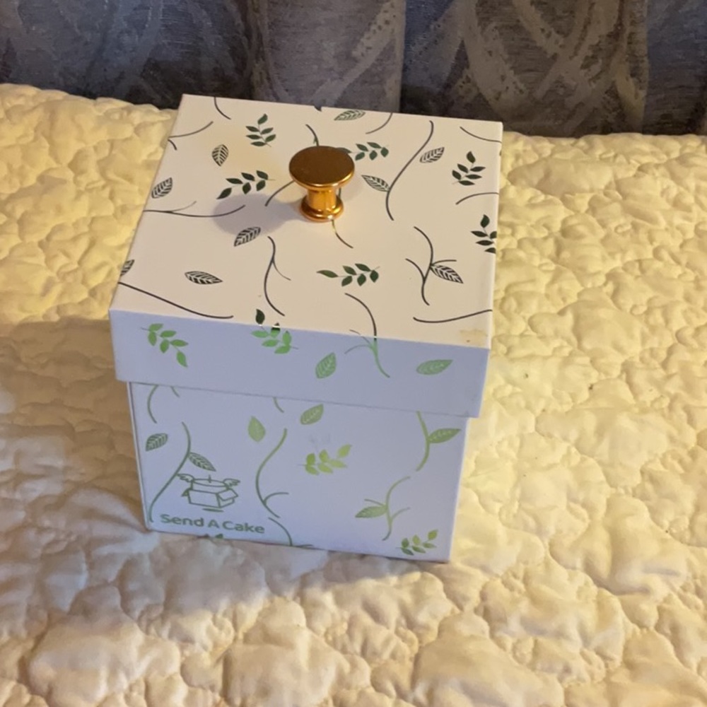 Send A Cake Gift Box Faux Roses included. Great for creating a gift.